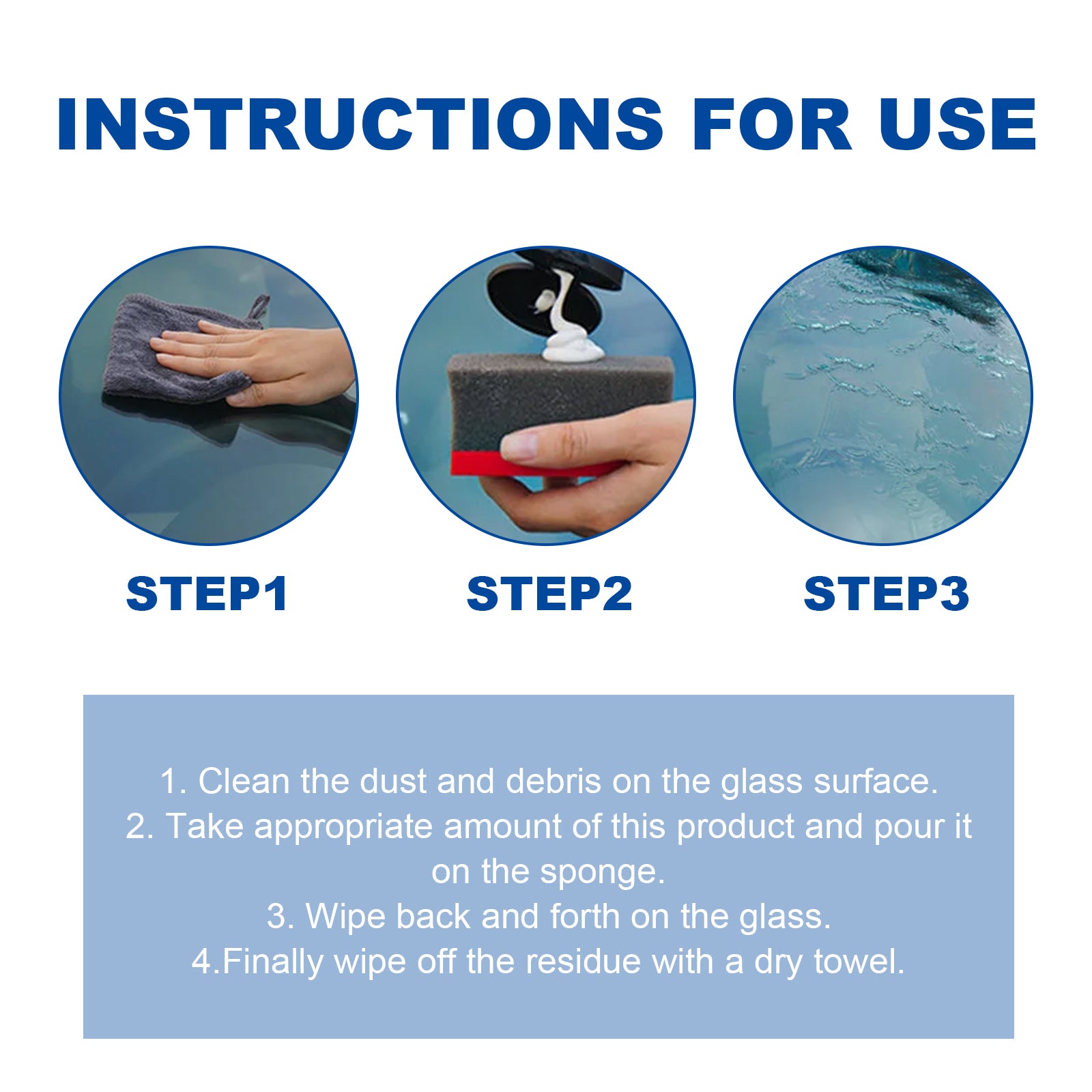 Oil Film Cleaning Emulsion, Powerful Stain Removing Oil Film Cleaning Emulsion For Car Window Front Windshield