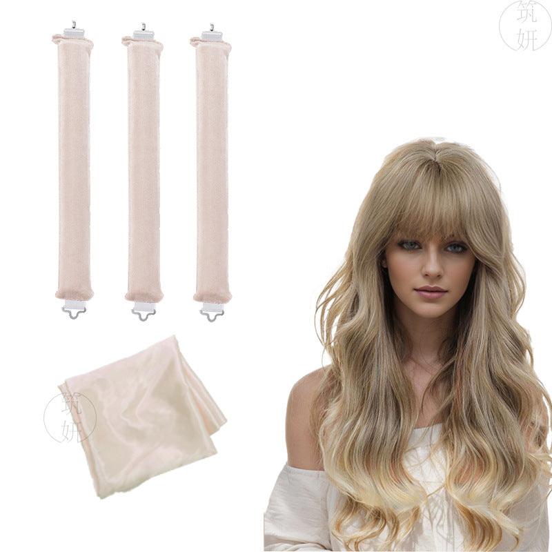 Sleeping lazy heatless hair curler simple big wave bold curling iron