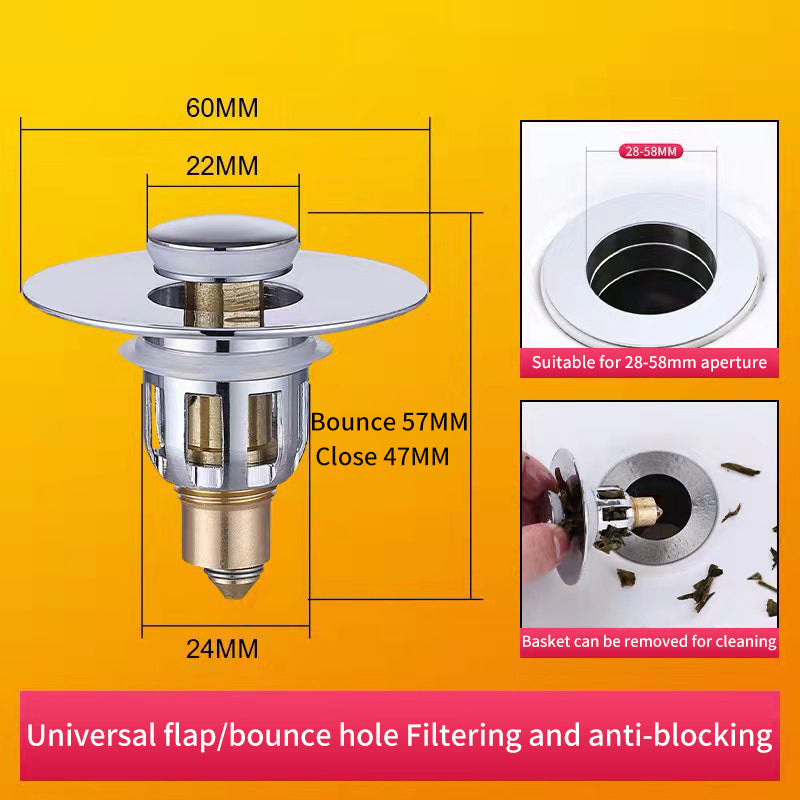 Bestlife Bathtub Sink Plug Bathroom Sink Drain Strainer Pop Up Sink Plug Stopper