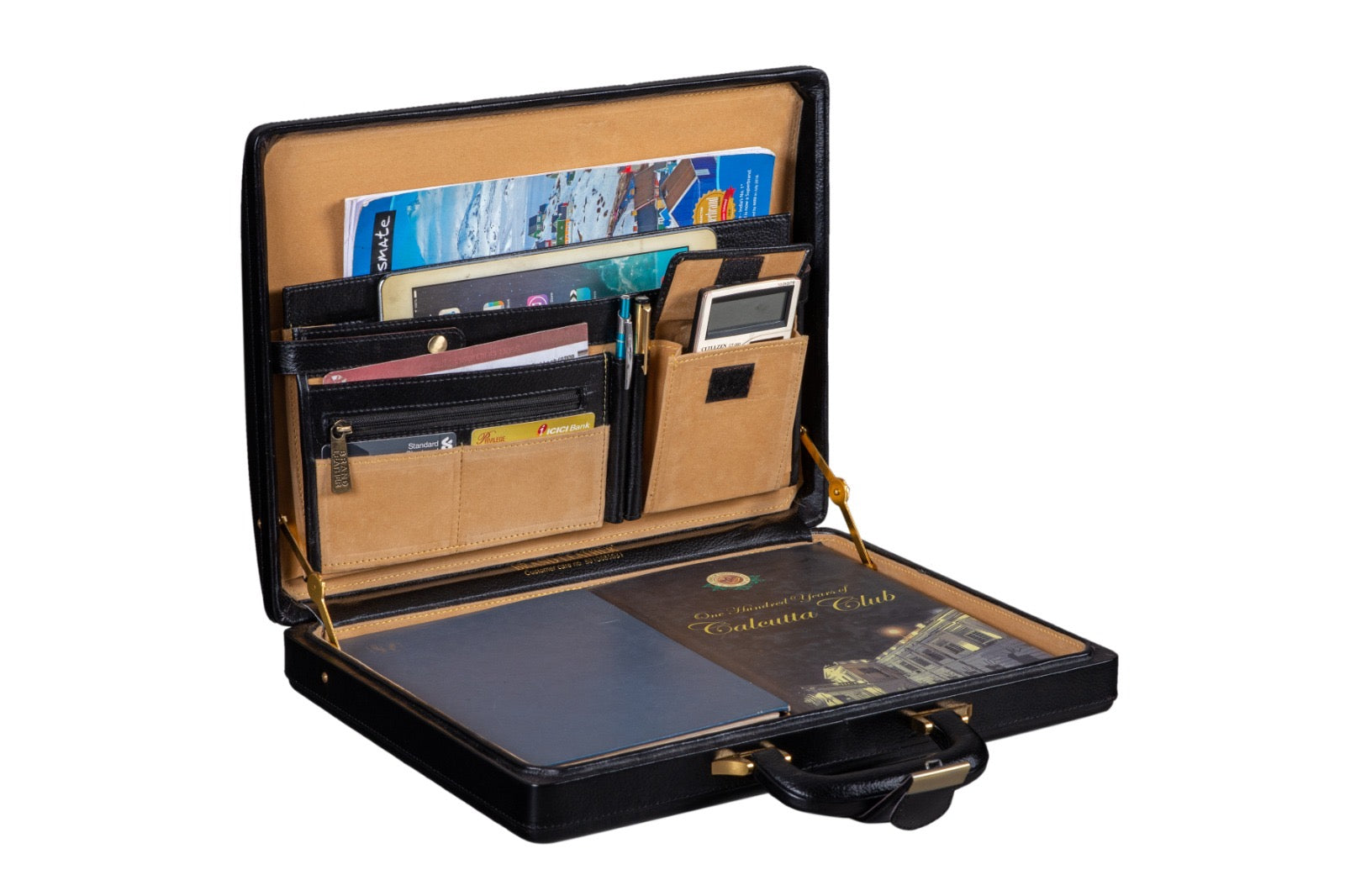 Leather Executive Men's Leather Attache Briefcase Classy Leather Bags