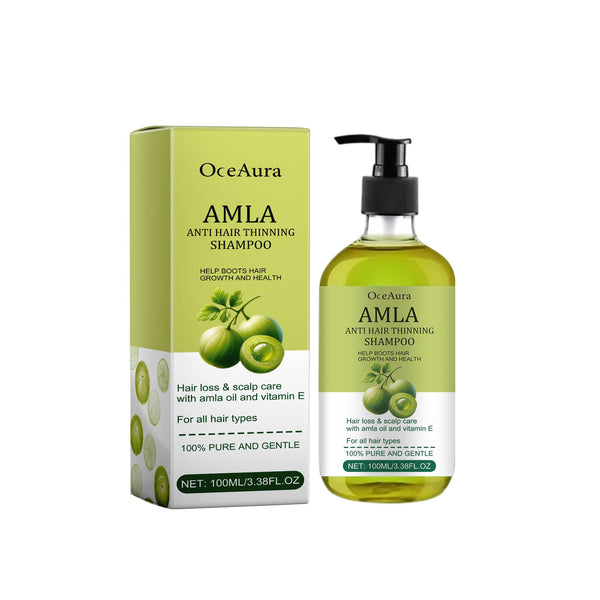 Amla Anti Hair Thinning Shampoo, Scalp Cleanness Moist Smooth Shiny Hair, Dense Hair Wash Protect Suits