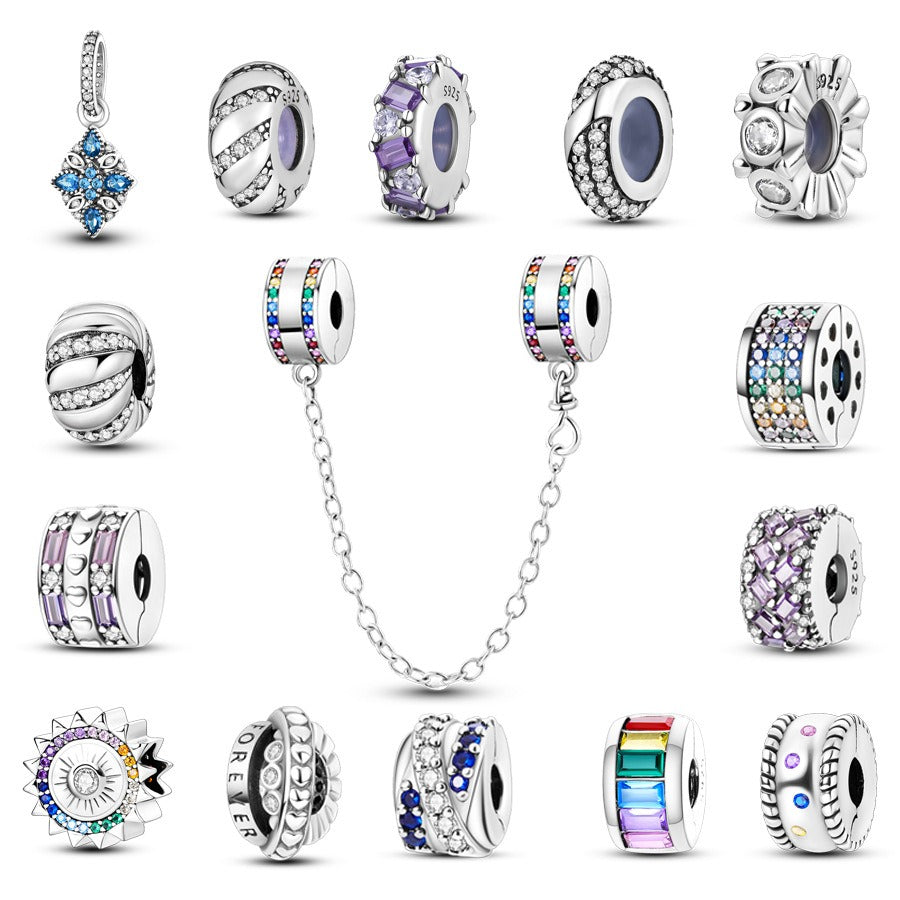 Pendant beads, emerald shaped isolation beads, DIY beads, bracelets, necklaces