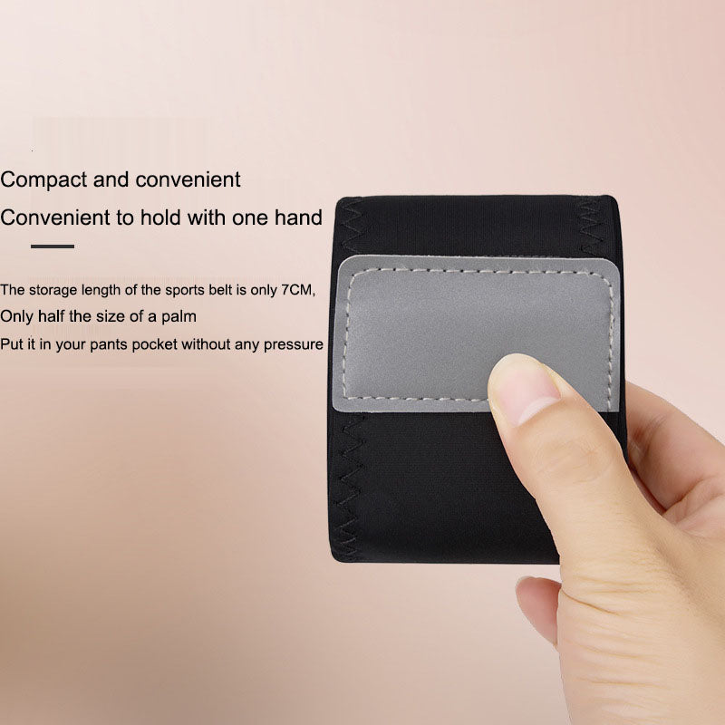 Sports waist bag for men and women, running phone bag, fitness waterproof multifunctional outdoor sweat proof invisible waist belt, close fitting