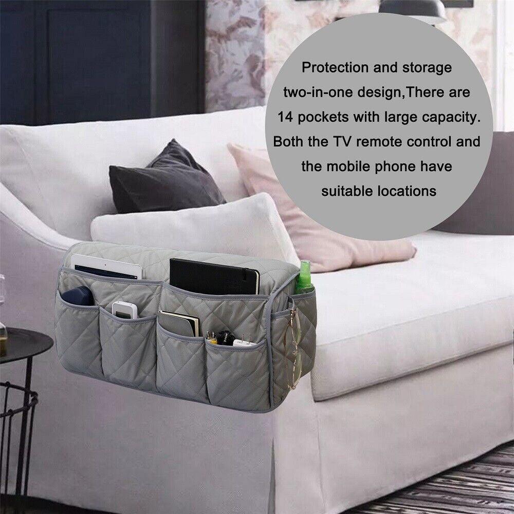 Sofa armrest storage bag, TV remote control bracket, chair side storage bag, side storage bag, miscellaneous storage bag