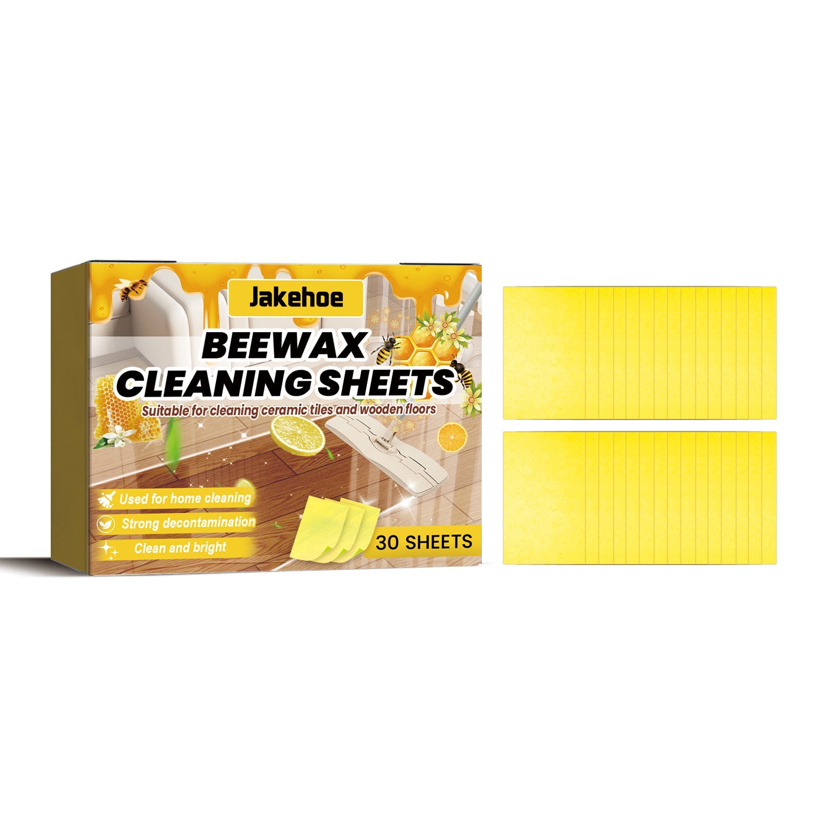 Beewax Cleaning Sheets, Home Floor Decontamination Descaling Lighten The Multifunctional Mop The Floor Clean