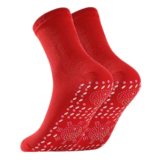 Hot socks health socks moxibustion fever Tomalin thick tube warm foot socks hot moxibustion cold proof socks mugwort