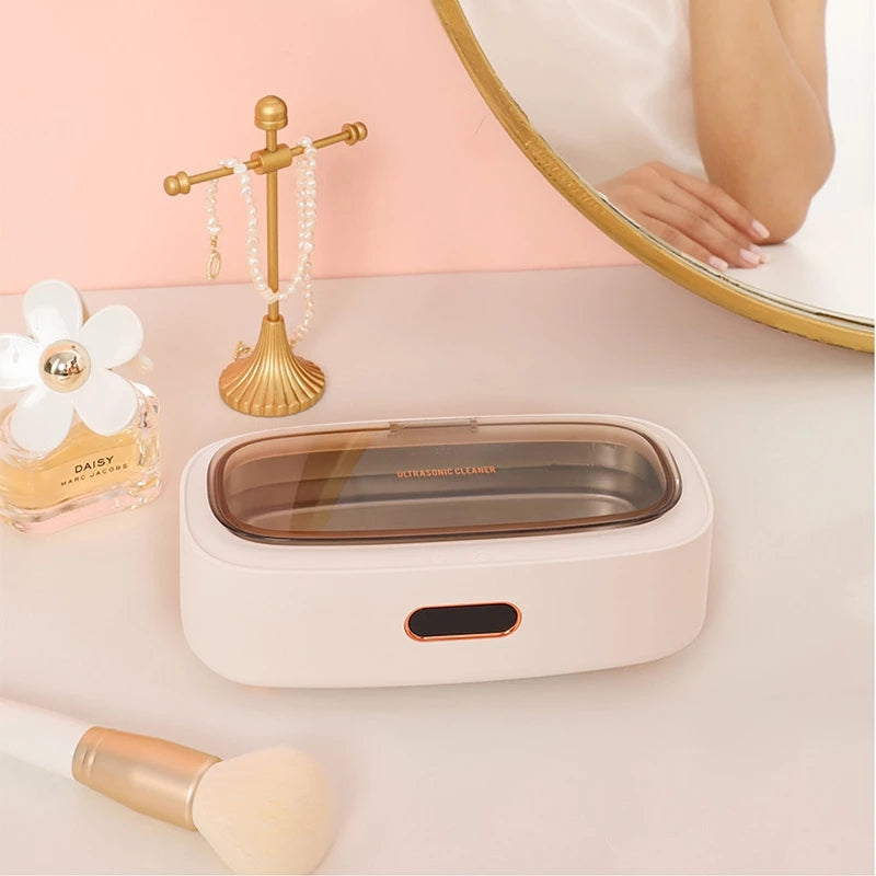 Ultrasonic Cleaner Jewelry Glasses Ultrasonic Cleaning Machine 45KHz High Frequency Vibration Bath Washer for Watch Makeup Brush