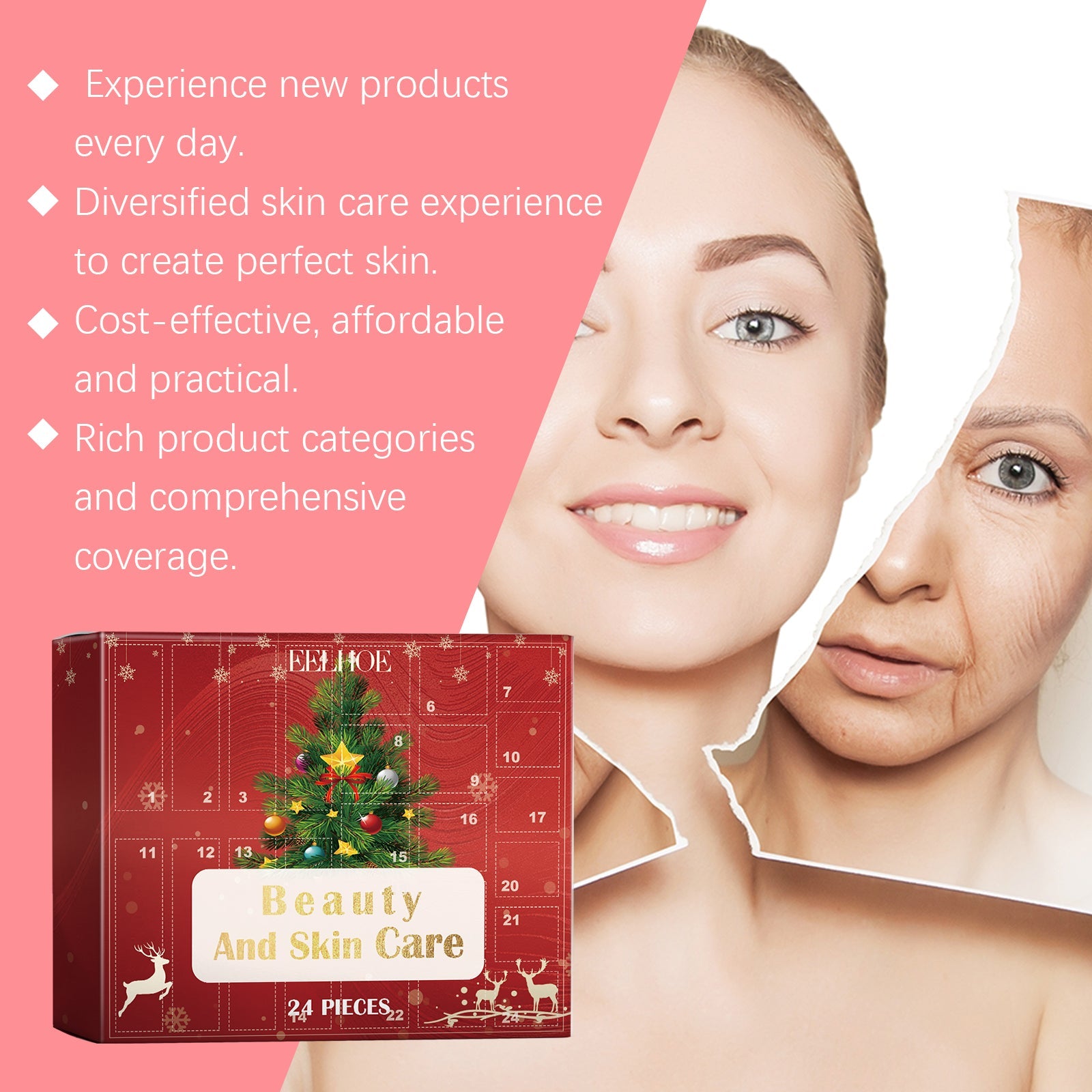 24 Grid Beauty Blind Box, Moisturizing And Moisturizing Beauty Surprise 24 Grid Beauty Skin Care Blind Box