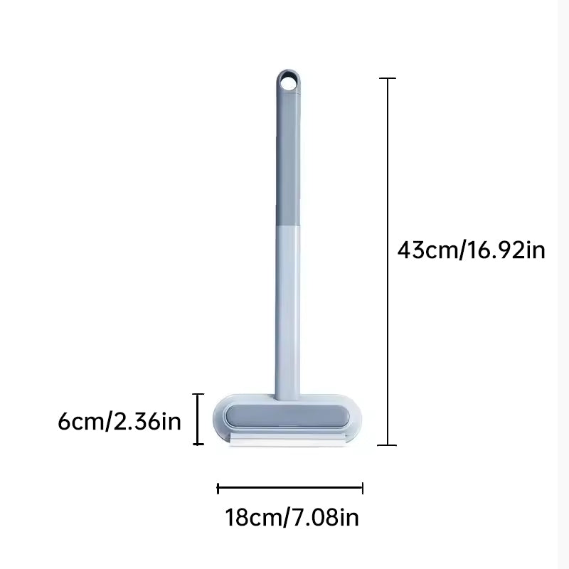 3-in-1 Pet Hair Remover Brush: Long-handle window & pet fur cleaning tool for cat/dog hair.