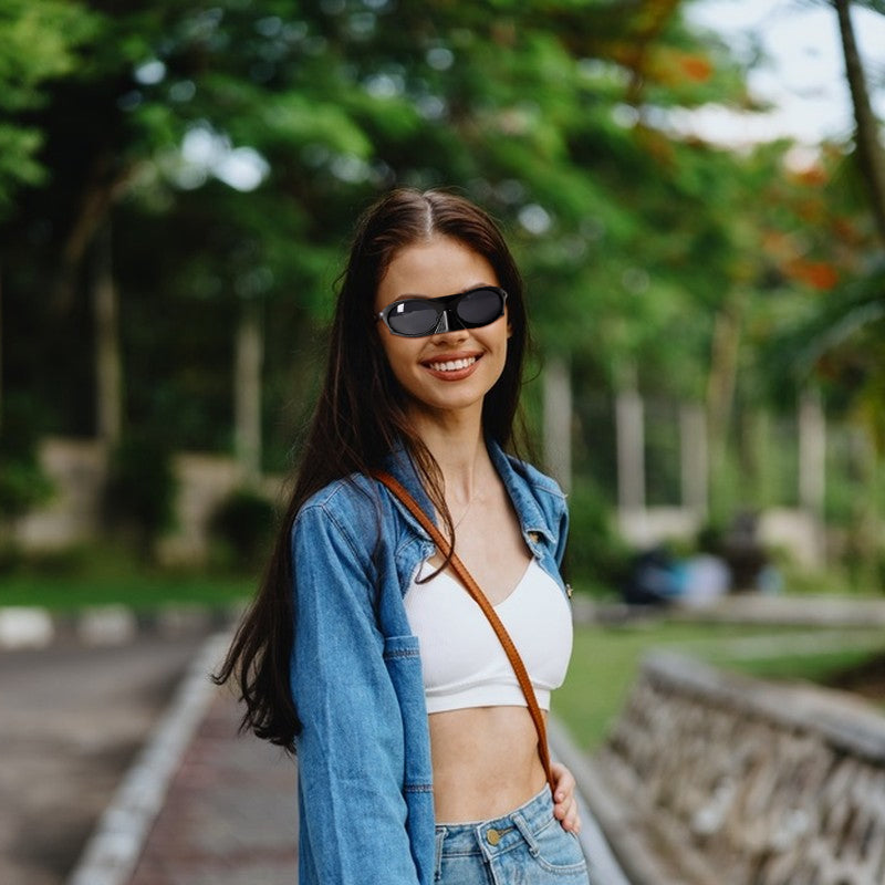 2025 Men's Outdoor Sunglasses: Y2K Cycling/Driving, Polarized, Windproof, INS Trendy