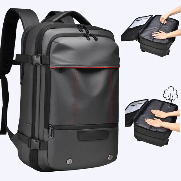 Men's Backpack Business Travel Backpack Large Capacity Expansion Multifunctional Vacuum Compression Backpack for Men