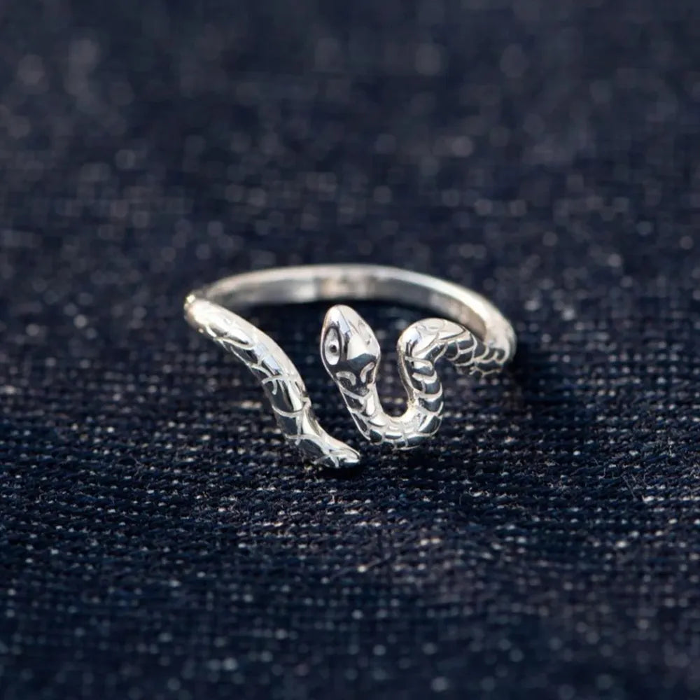 925 Sterling Silver Snake Ring