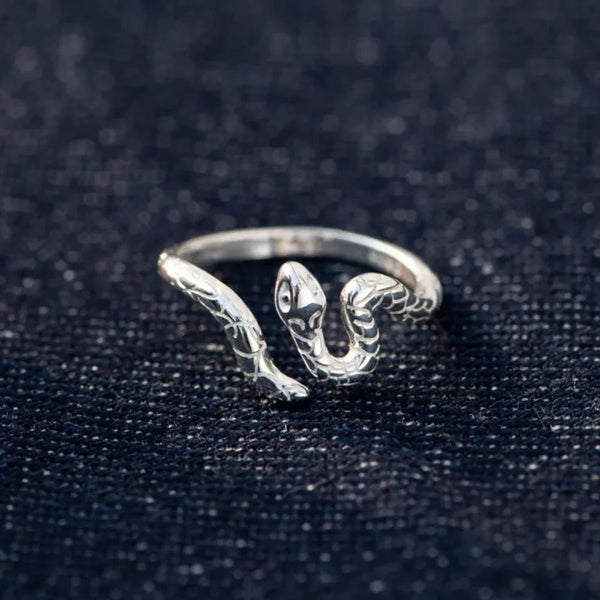 925 Sterling Silver Snake Ring