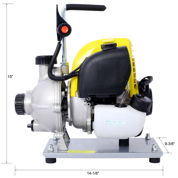 38CC four stroke gasoline water pump 1.5 