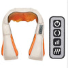 Electrical Shiatsu U Shape Massage Shawl Back Neck Shoulder Body Massager Device Infrared Heated Kneading Home Massage Shawl - 4-button EU