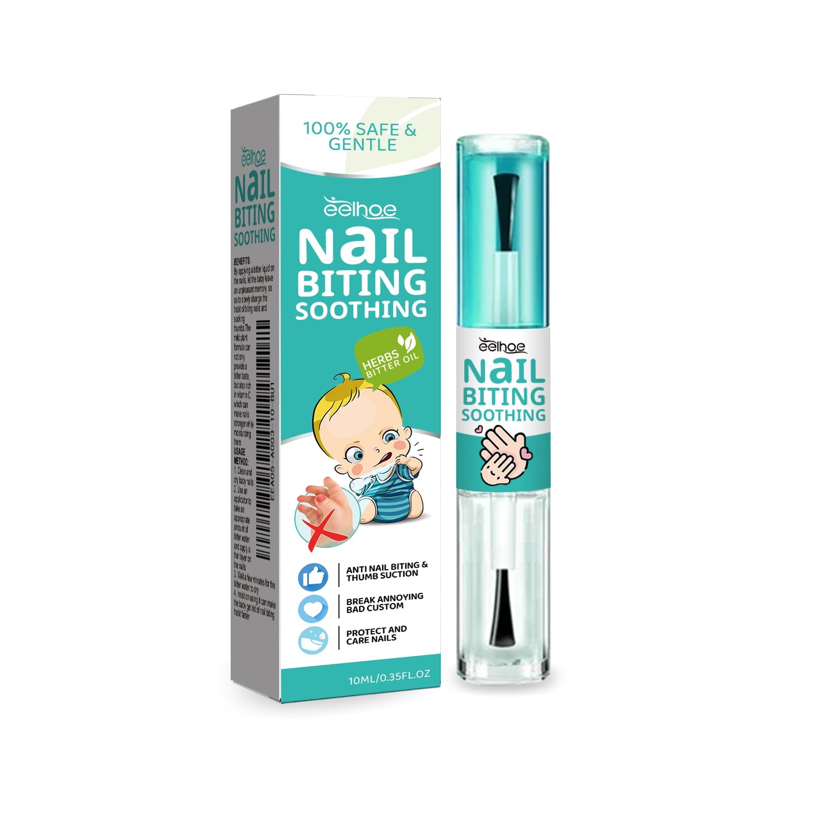 Anti-Biting Nail Lotion Prevents Infants From Biting Their Nails And Eating Their Fingernails