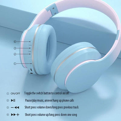 DR56 Headset Wireless Bluetooth Headset Children's Online Game Class Call E-sports Headset New Gradient.