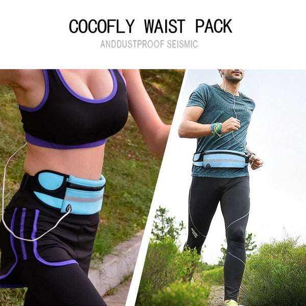 Fashion mini fanny pack for women men Portable convenient USB waist pack Travel multifunctional waterproof phone belt bag