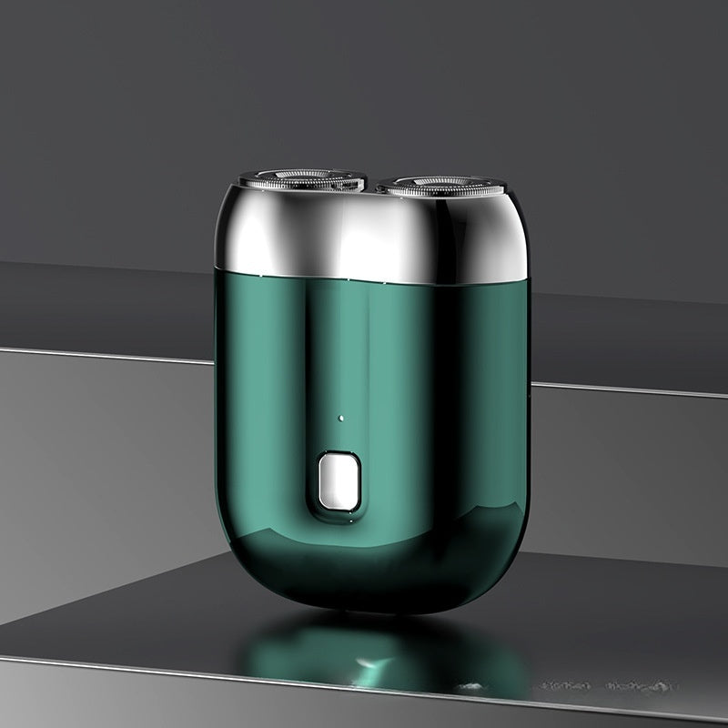 USB rechargeable electric washable shaver, men's dual blade mini travel portable shaver