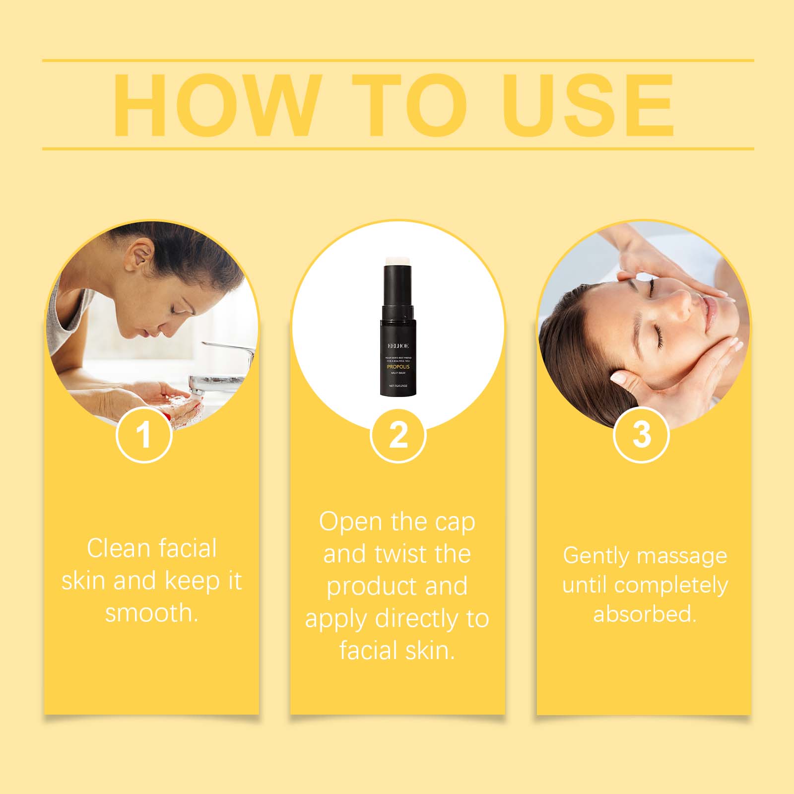 Propolis Firming Moisturizer For Daily Facial Care Gentle Moisturizing Propolis Stick For Dry Skin