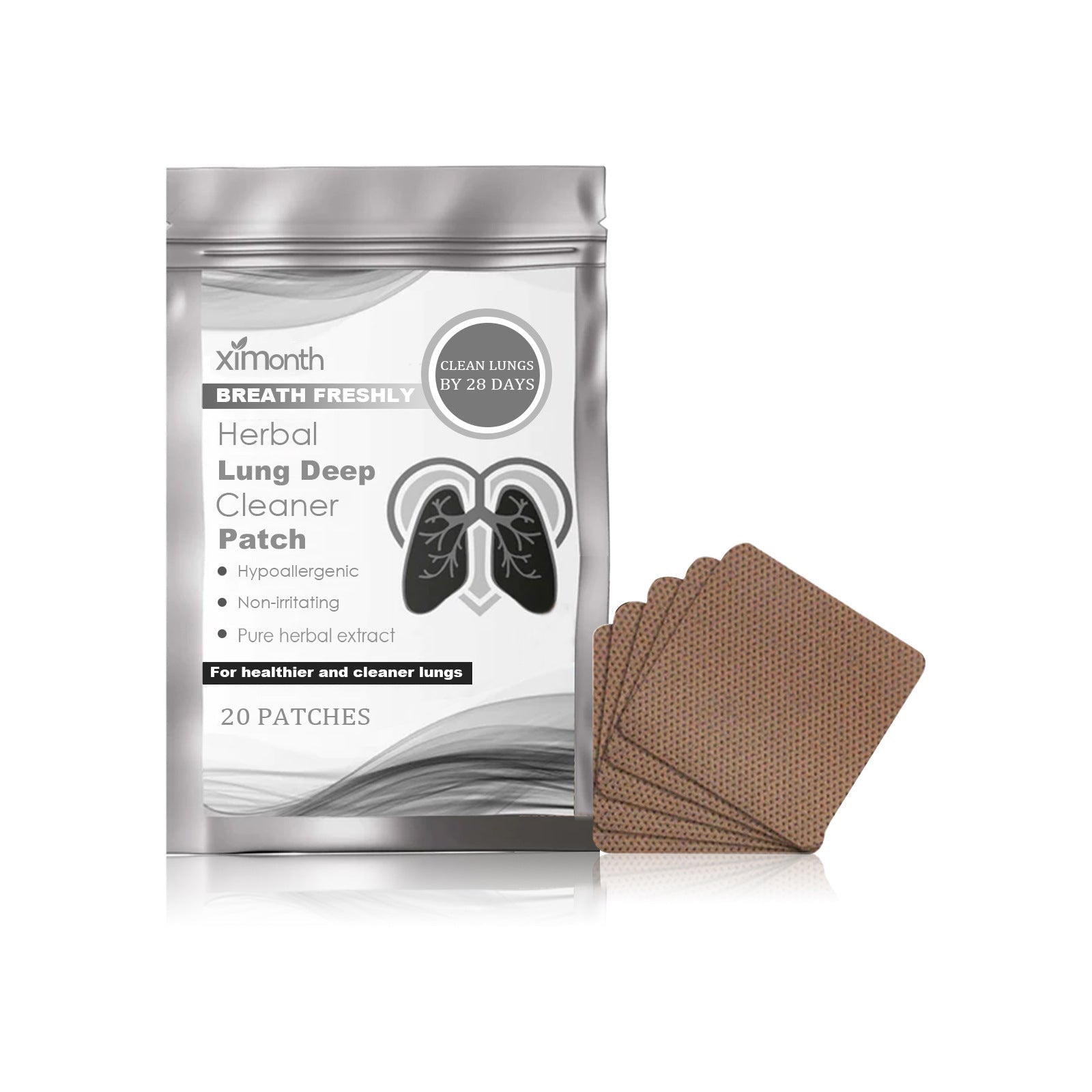 Herbal Lung Deep Cleaner Patch, Relieve Fatigue And Discomfort Relax Body Care Patch