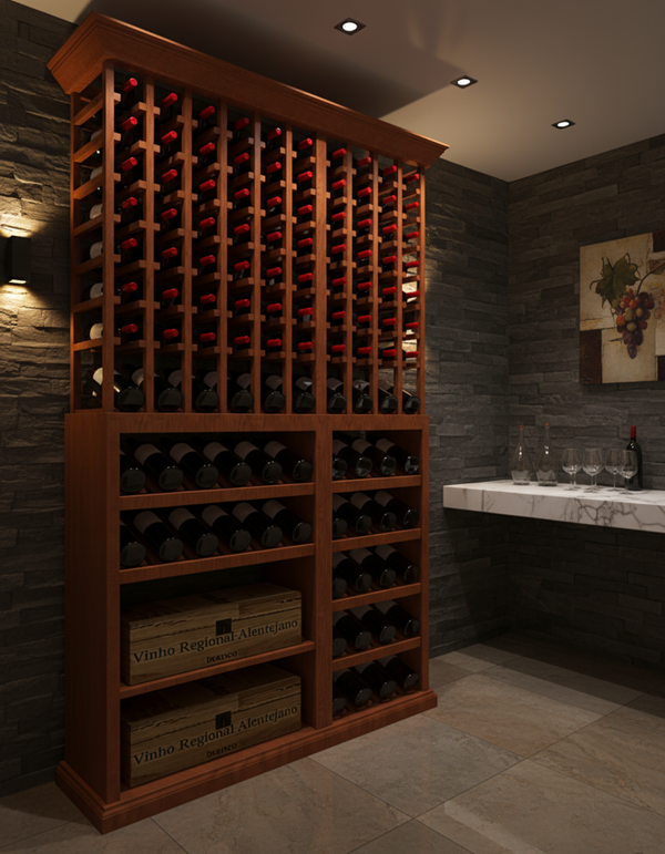 4 Foot Wine Cellar Storage System | 140 Bottle Capacity