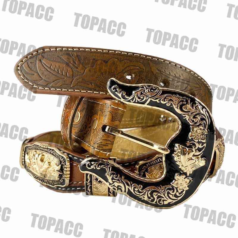 TOPACC Western Super Concho Horse Country Belts Genuine Leather - Gifts for You 'n Me