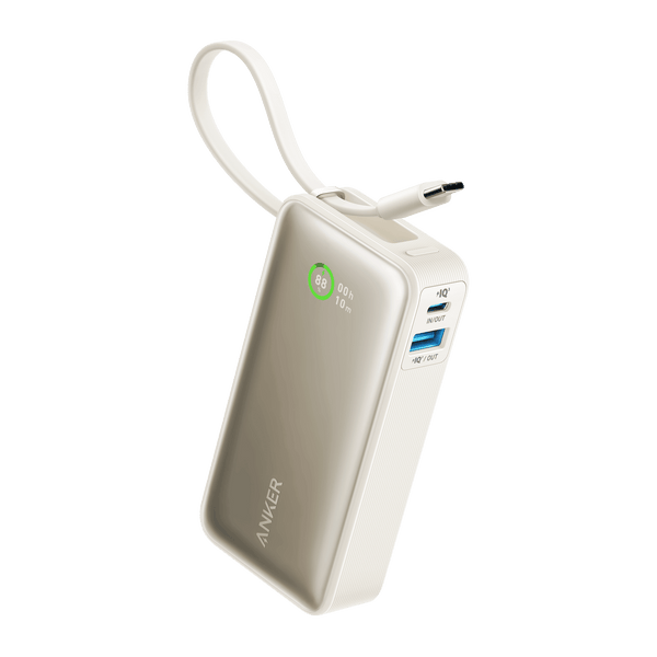 Anker Nano Power Bank (30W, Built-In USB-C Cable)