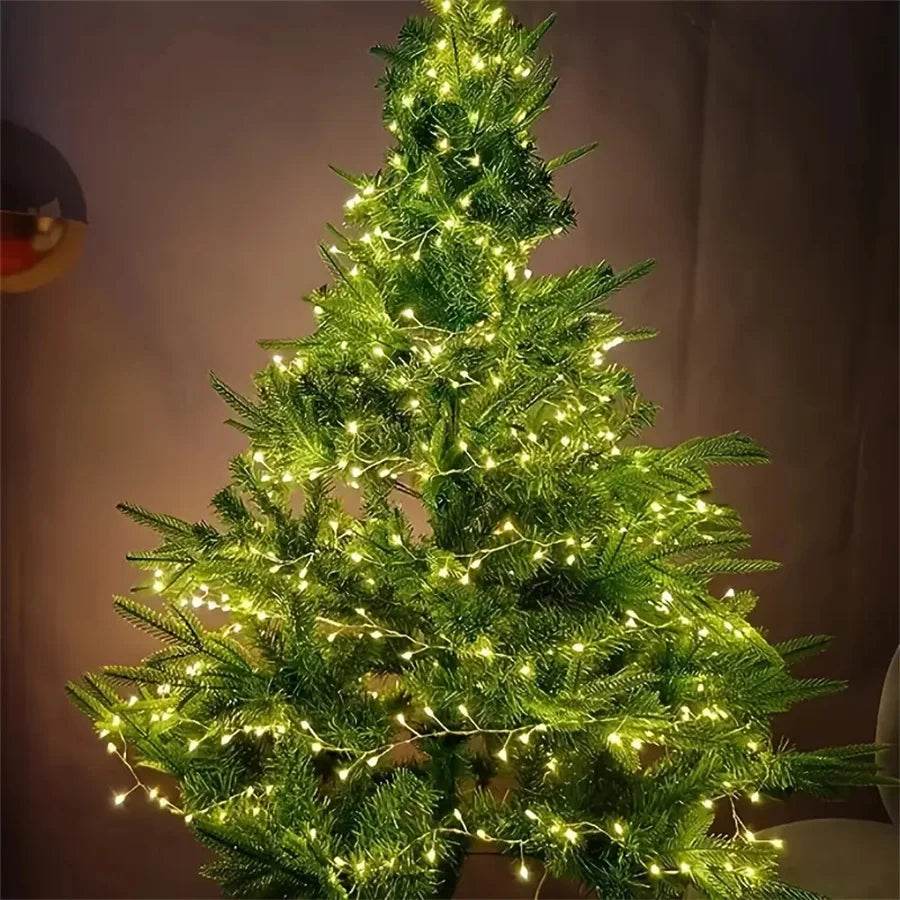 Glow Festive: Copper Wire LED Firecracker String