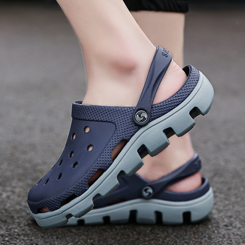 Summer Beach Flip Flops Slippers Shoes Men's Non Slip Antiwear Shoes Home Slippers Classic Breathable Summer Sandals Slip On Slide Lightweight Slippers Beach Clogs