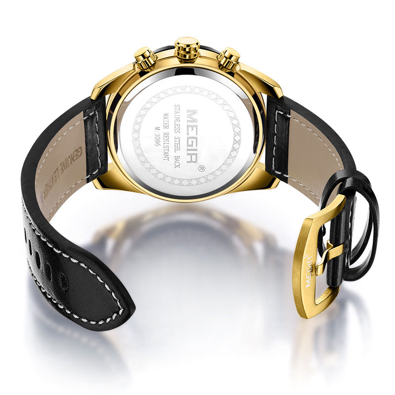 Luxury Men Fashion Watches Quartz Wrist Watches Military Casual Leather Strap Waterproof Elegant Watch