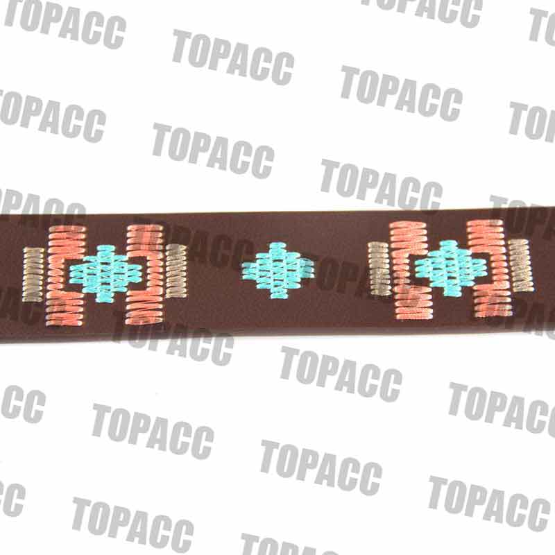 TOPACC Western Embroidery Belts for Women Men Cowgirl Cowboy Country Fashion Belt for Jeans Pants Girls