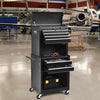 6-Drawer Tool Chest with Heightening Cabinet-Black
