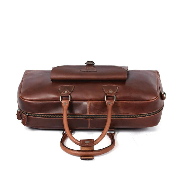 Voyager Leather Duffle Bag - Gifts for You 'n Me