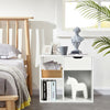 3-Tier Side Table with Storage Shelf and Drawer Space