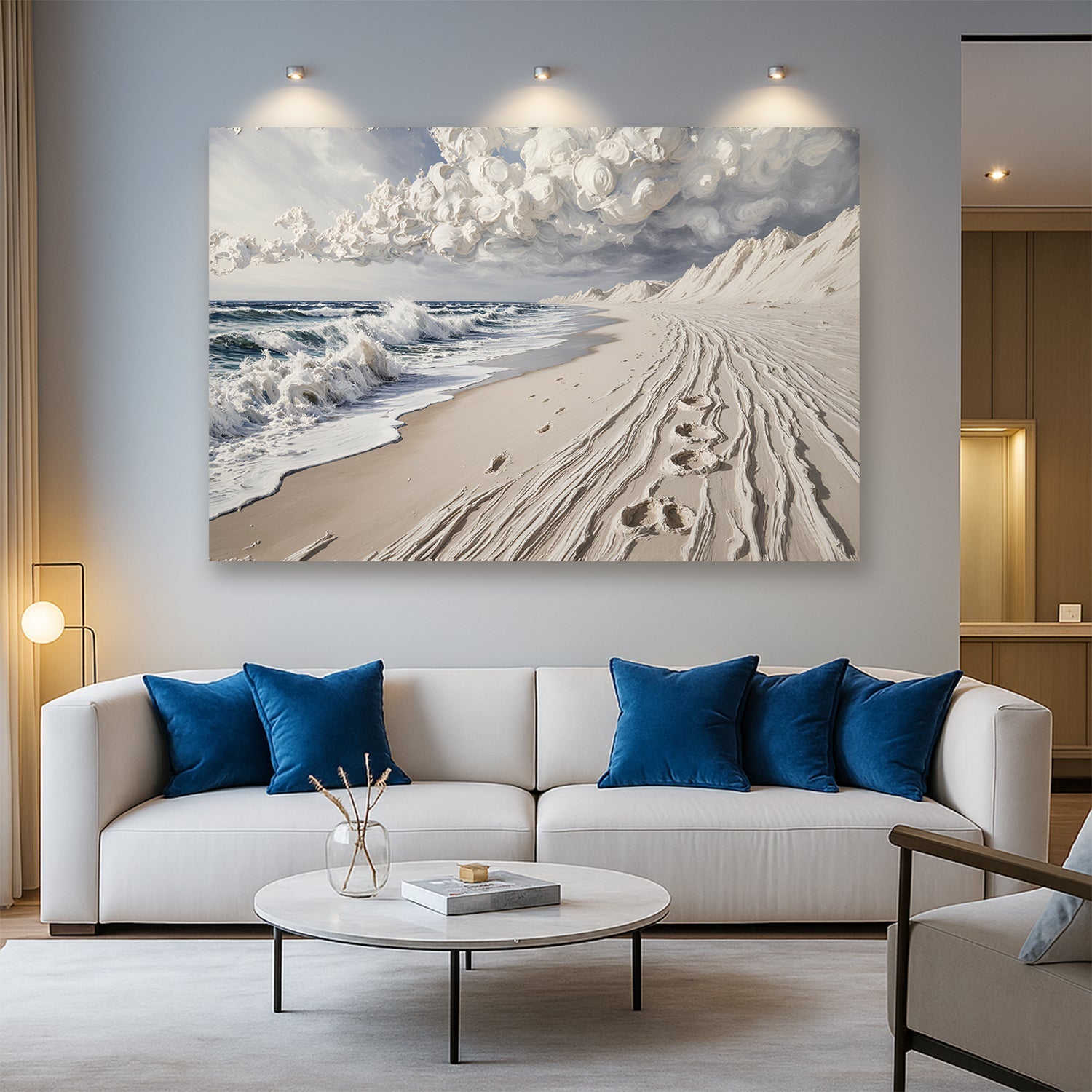 Footprints in the Sand Wall Art Tailored Canvases