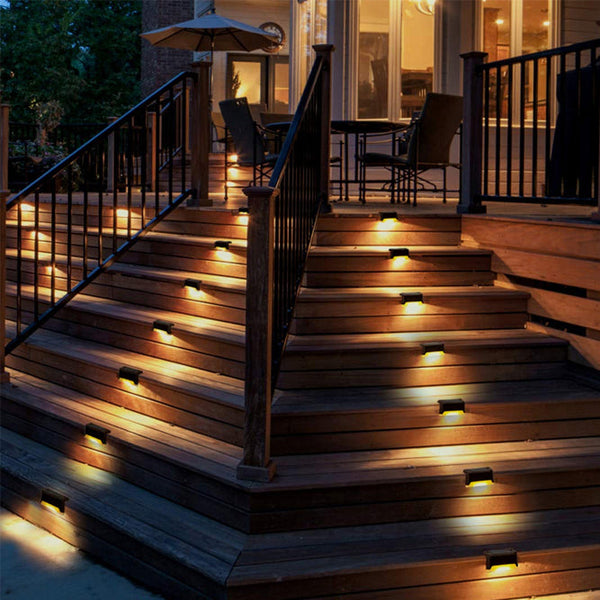8-Pack Solar LED Deck & Step Lights