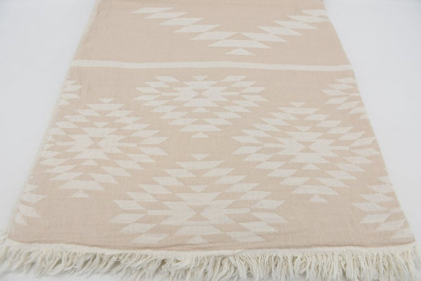 Aztec Beige Turkish Towel