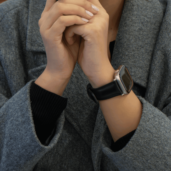 Apple Watch Dark Brown Leather Strap - Boston