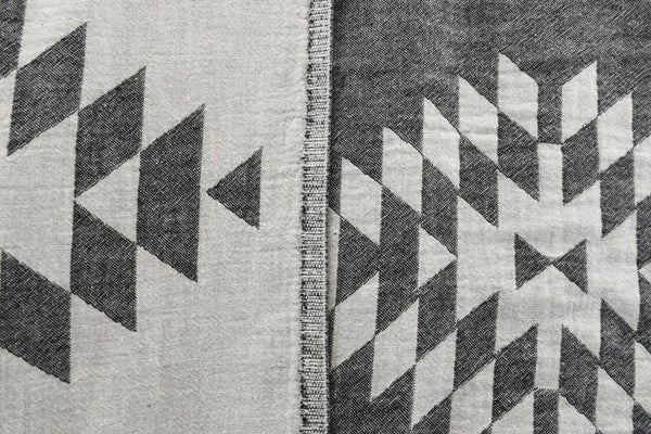Black Aztec Turkish Towel – Lightweight Quick Dry Beach Towel, Boho Bathroom Decor, Turkish Cotton Bath Towel, Travel & Picnic Blanket