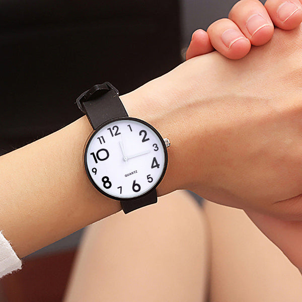 Small Dial Casual Fashion Watch Thin Strap Female Student Silicone Strap Temperament Ladies Watch Fresh Children Clock Casual Quartz Wristwatch With Bezel Case Silicone Band Watch For Women Girls