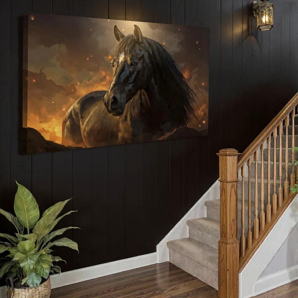 Horse Watercolor Wall Art Tailored Canvases