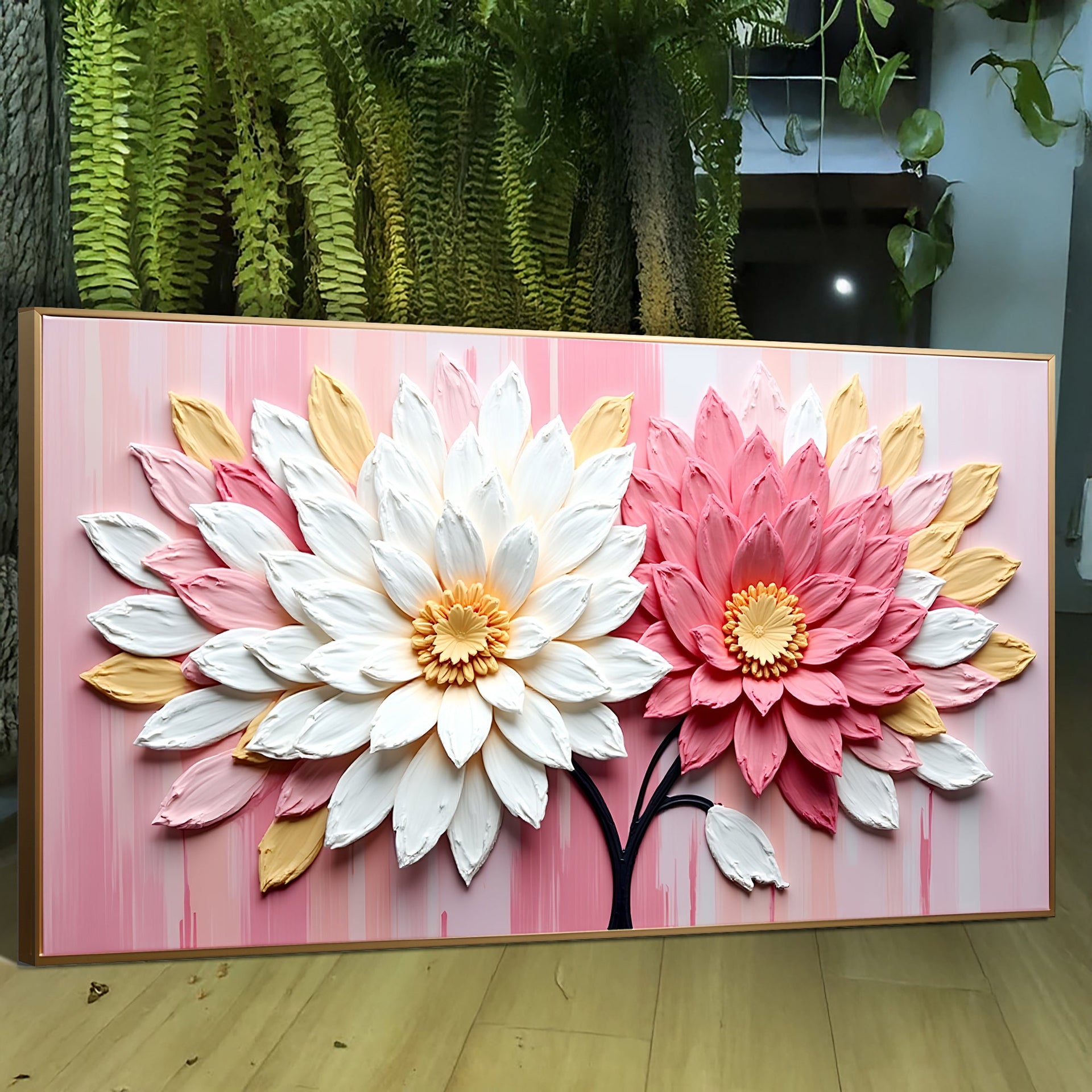 Blushing Blooms Pink Wall Art