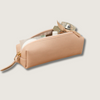Elegant Leather Makeup Bag - Dusty Rose - Aurora