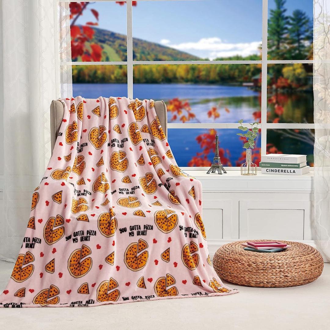 Valentine's Day Heart-Themed Throw Blanket – Ultra Plush, Soft, Cozy, and Luxurious Fleece, 50