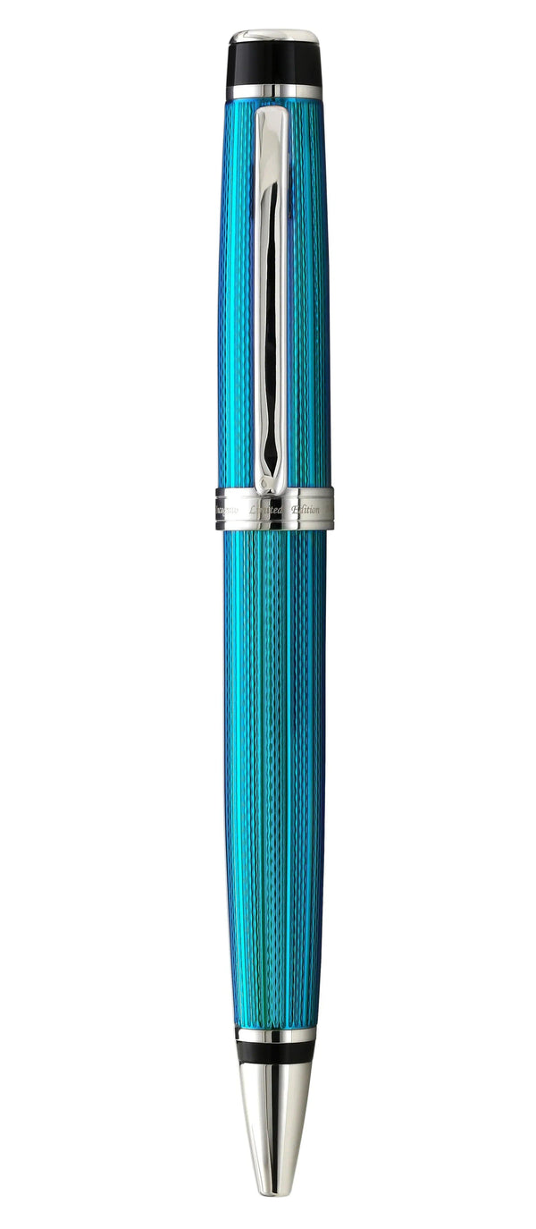 Incognito Diamond-Cut Lacquered Brass Ballpoint Pen - Deep Blue - Gifts for You 'n Me