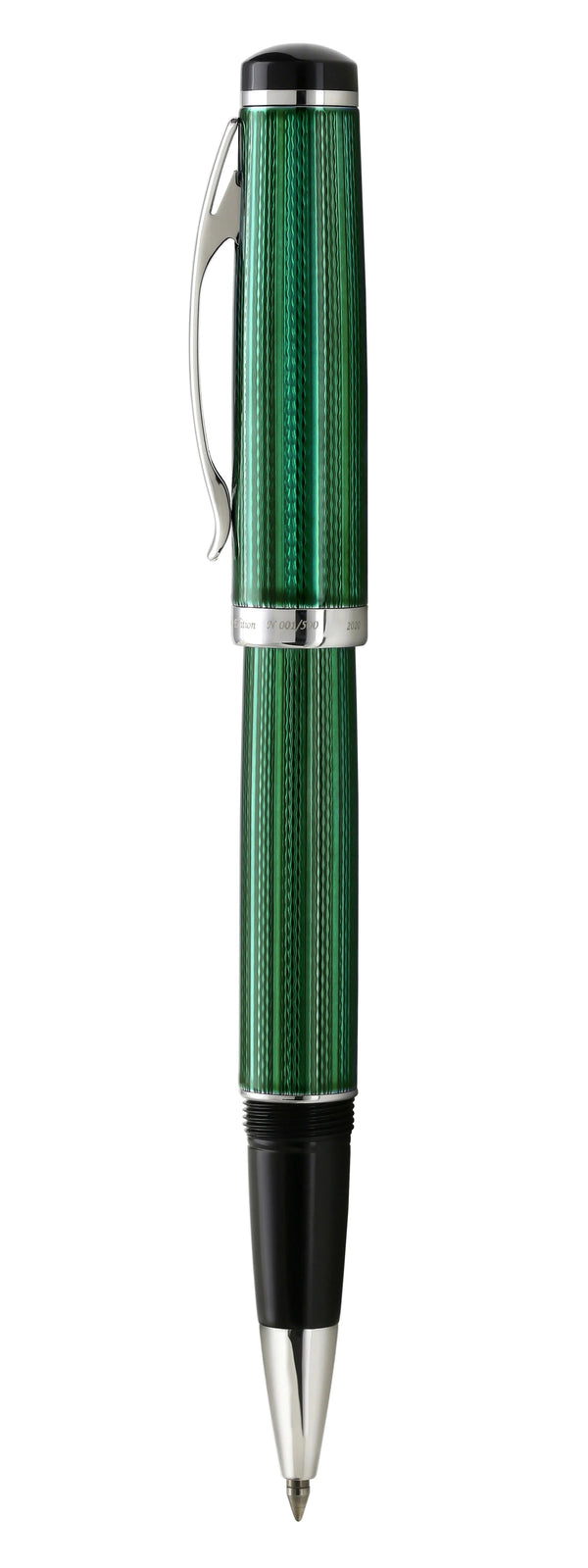 Incognito Diamond-Cut Lacquered Brass Rollerball Pen - Forest Green - Gifts for You 'n Me