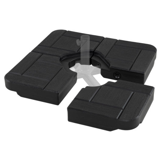 4-Piece 188 LBS Cantilever Offset Patio Umbrella Base-Black