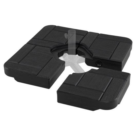 4-Piece 188 LBS Cantilever Offset Patio Umbrella Base-Black