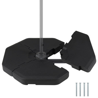 4 Pieces Patio Cantilever Offset Umbrella Weights Base Plate Set